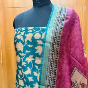 semi silk unstitched salwar material