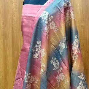 Semi Silk Unstitched Salwar Set