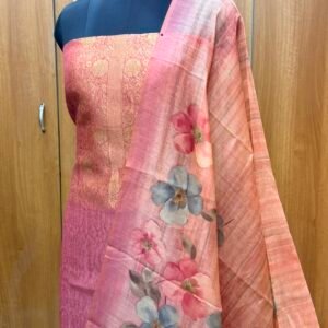 Semi silk jamdani weaving